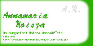 annamaria moisza business card